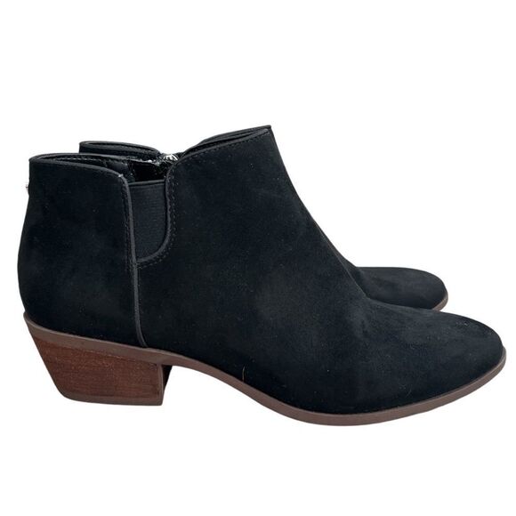 Circus by Sam Edelman Porter Ankle Boots Womens 7.5M Black Faux Suede Booties - Picture 1 of 11